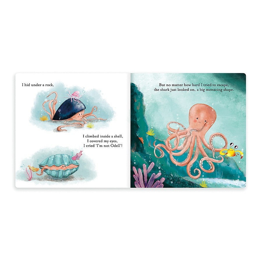 Jellycat The Fearless Octopus - With adorable illustrations, and a sweet story, little ones will enjoy exploring the adventures of this brave octopus!