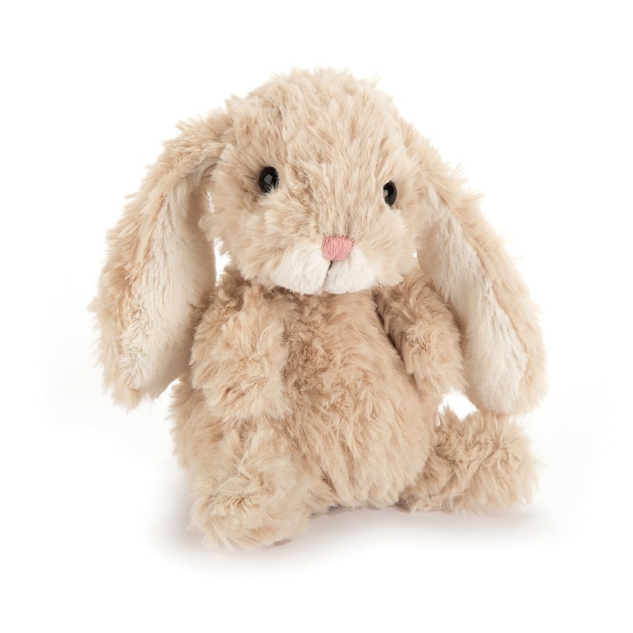 Tiny, tousled yet terrific Jellycat Yummy Bunny is the perfect pocket sized companion!