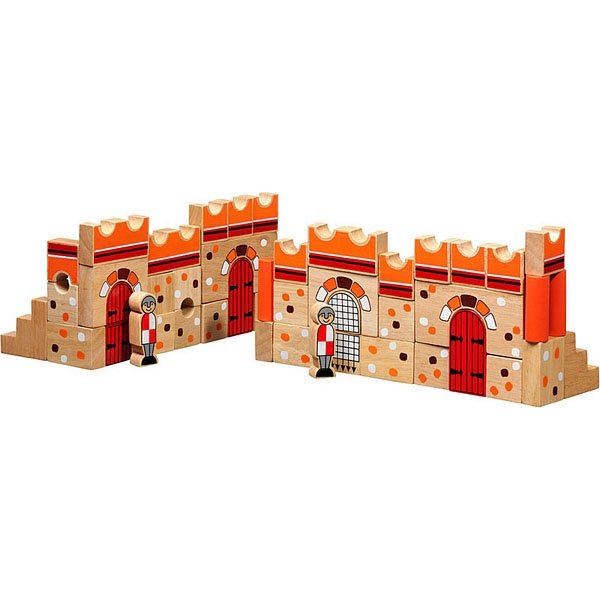 Lanka Kade Castle Building Blocks - Bright and colourful, this set comprises of 46 pieces, including knights, doors and walls to construct a fortress full of fun!