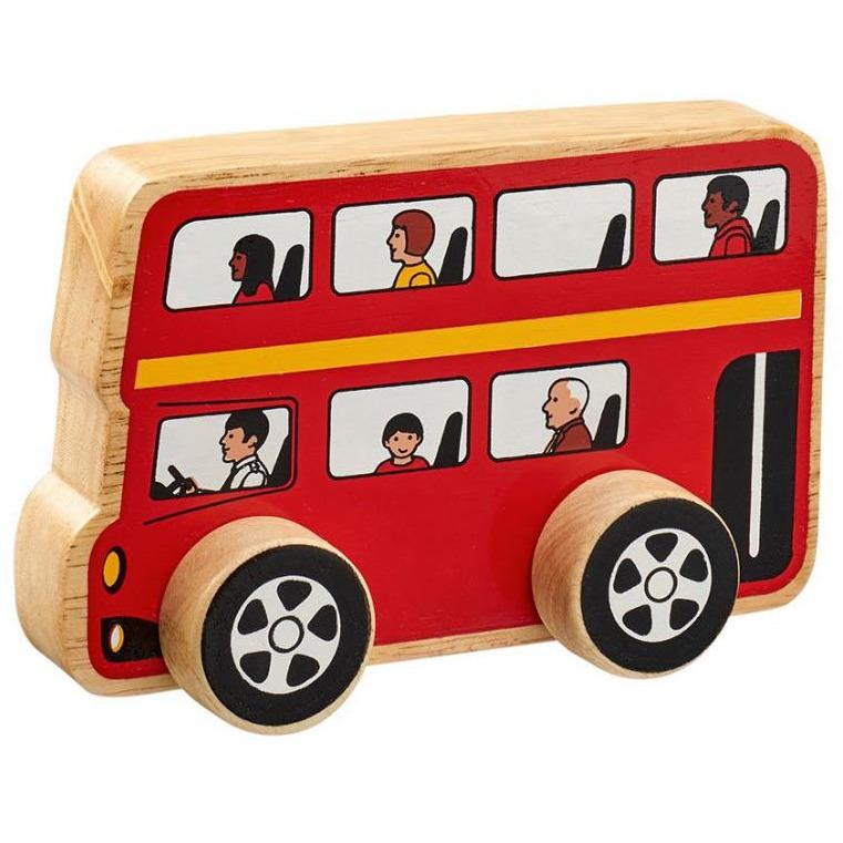 Lanka Kade Double Decker Bus Wooden Toy