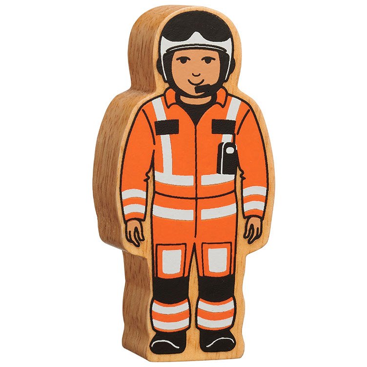 This colourful Lanka Kade Air Rescue Wooden Toy Figure is perfect for little hands, it's ideal for story sacks, stacking and imaginative play! Sold by Say It Baby Gifts.