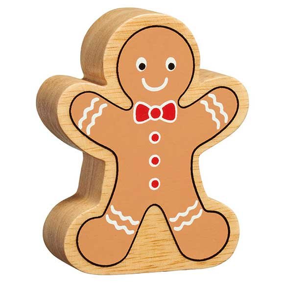 Lanka Kade Gingerbread Man Wooden Toy.  Say It Baby Gifts