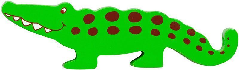 Lanka Kade Painted Wooden Crocodile Toy