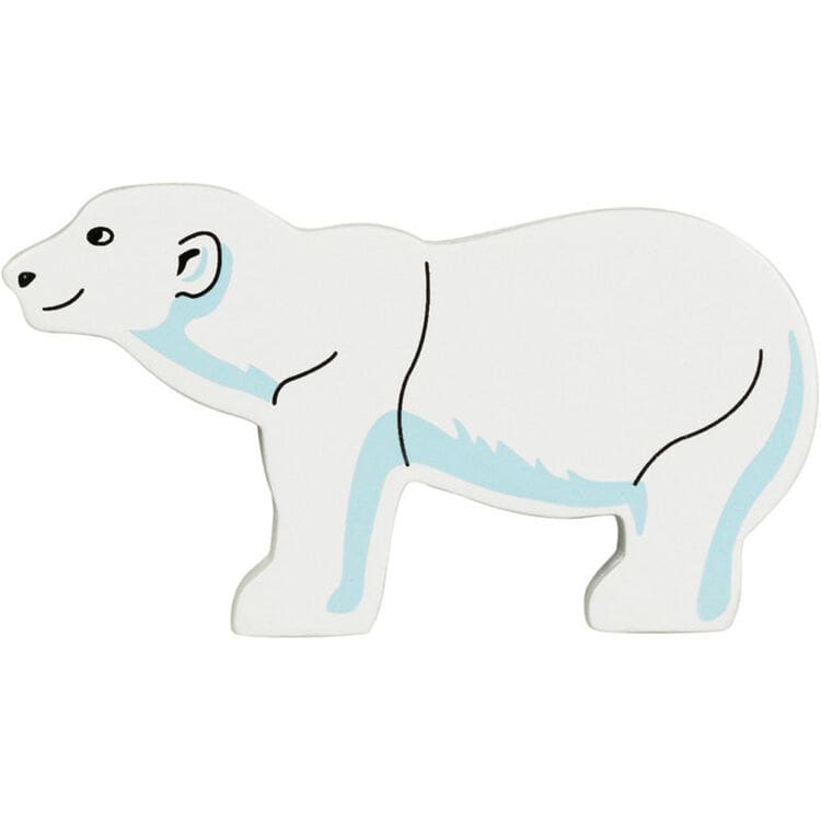 Lanka Kade Painted Wooden Polar Bear Toy
