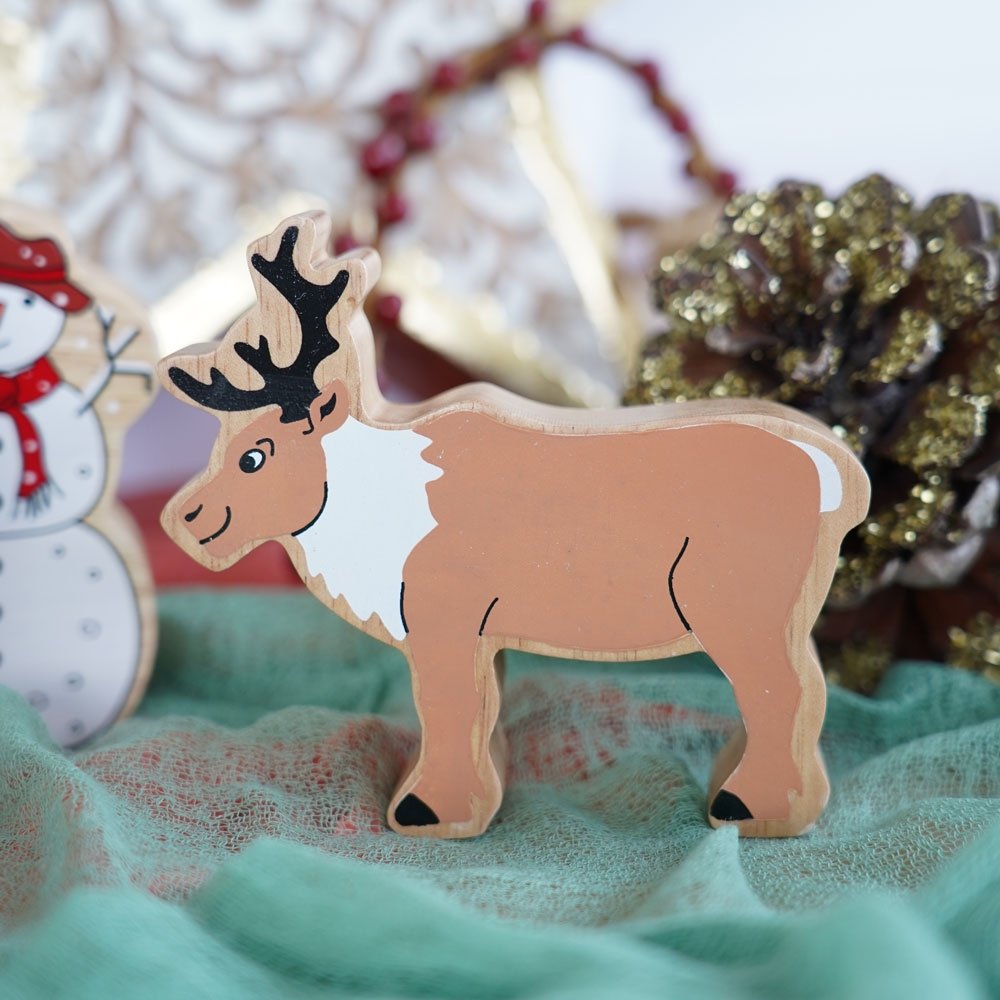 Lanka Kade Reindeer Wooden Toy.  Say It Baby Gifts
