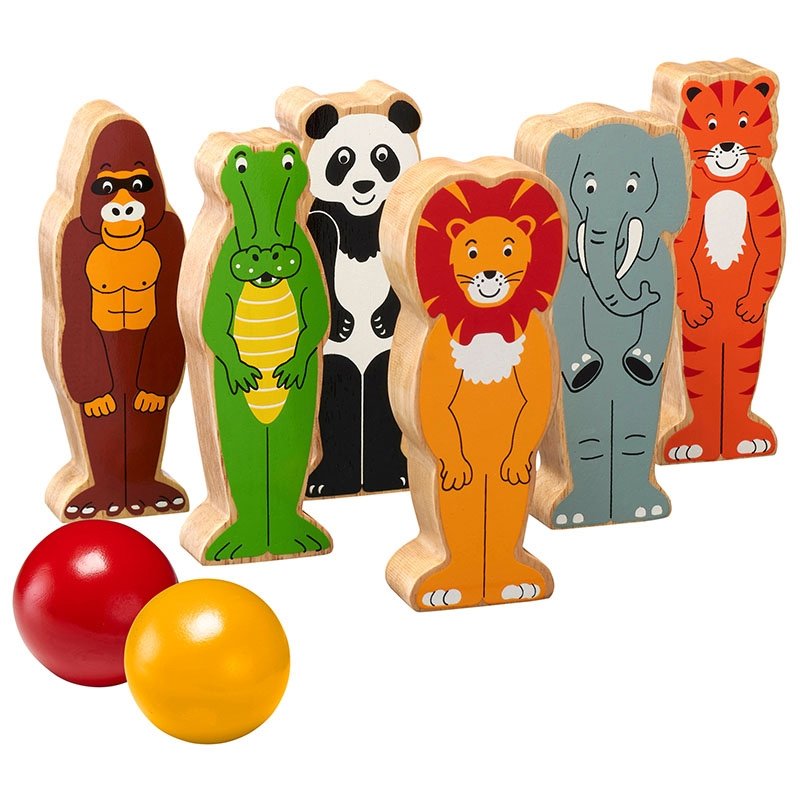 Lanka Kade World Animal Skittles Fair Trade Kids Wooden Toy Gift. Say It Baby Gifts