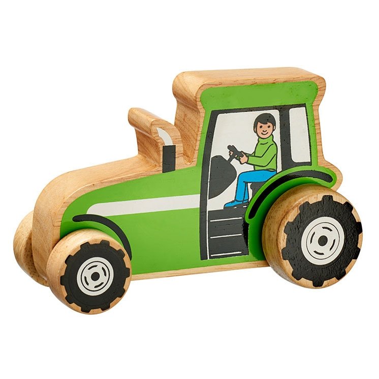Lanka Kade Green Tractor Wooden Toy. Sold by Say it Baby Gifts
