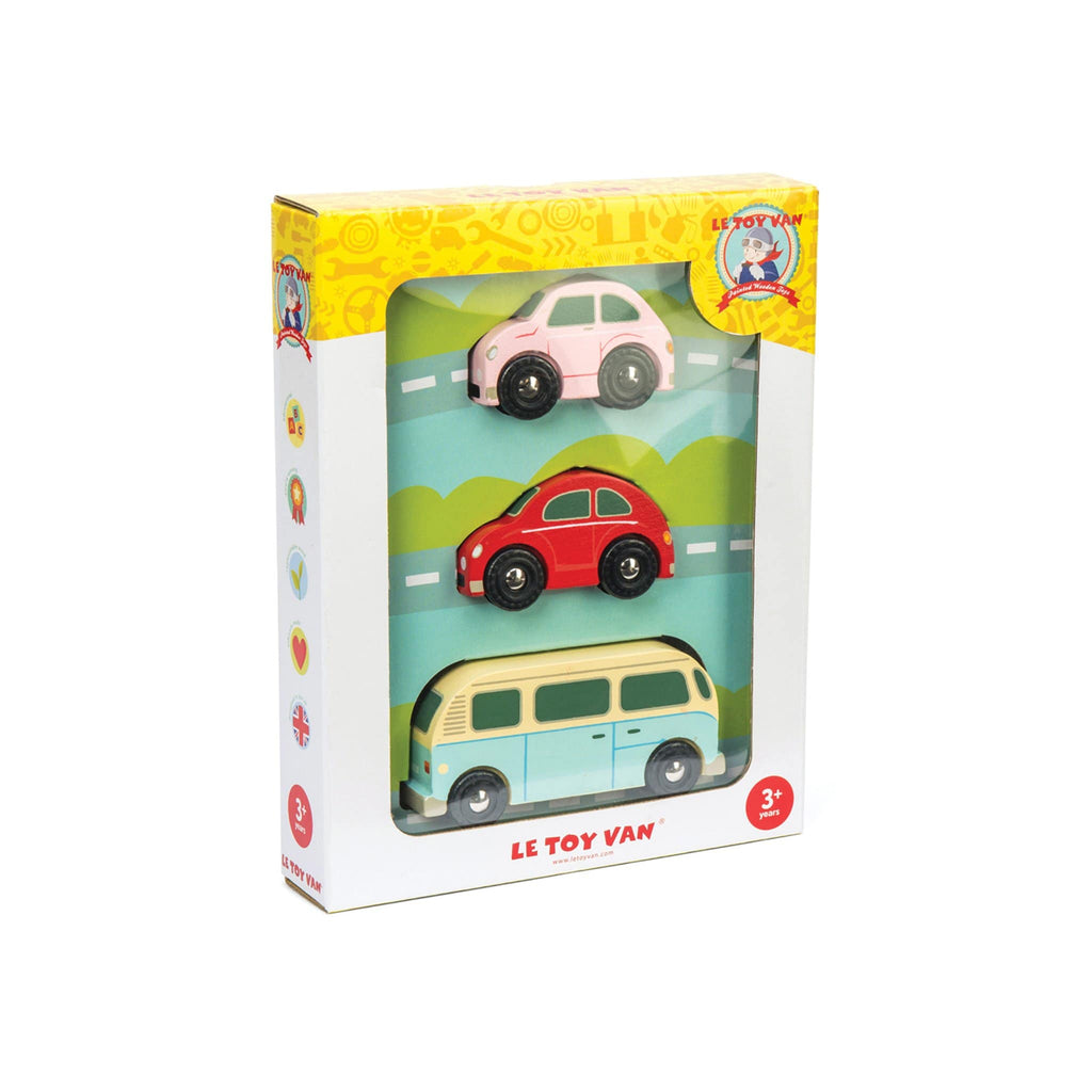 Le Toy Van Retro Metro Car Set - in box
