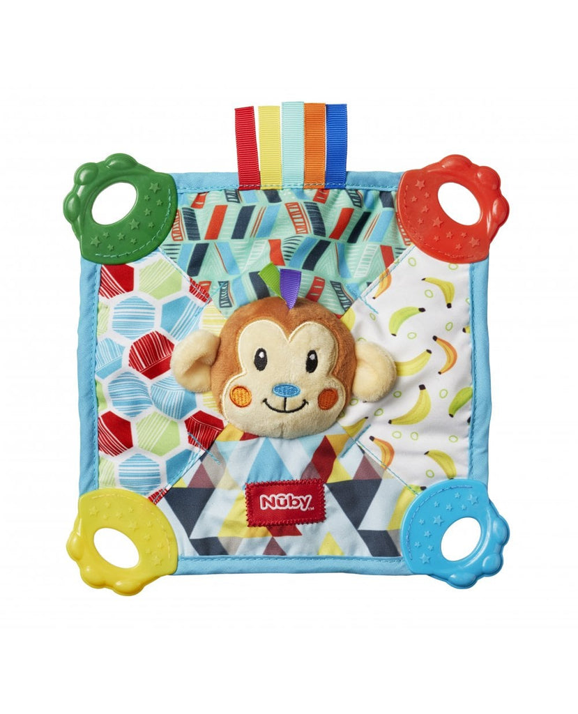 Bring on the snuggles, cuddles and chews with this cute monkey teether blanket by Nuby. Nuby Monkey Teether Blanket