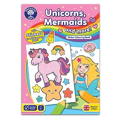 Orchard Toys Unicorns, Mermaids and More Colouring Book. Say it Baby Gifts