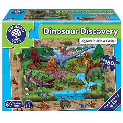 Orchard Toys Dinosaur Discovery Jigsaw - a challenging 150-piece jigsaw with activity guide.