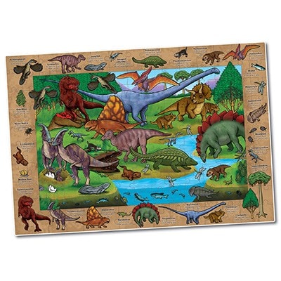 Orchard Toys Dinosaur Discovery Jigsaw - Discover different dinosaurs, creatures and plants as you complete this detailed 150-piece jigsaw puzzle! 