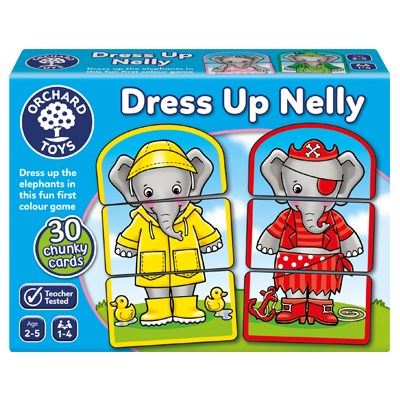 Orchard Toys Dress Up Nelly Game for age 2 and up. Sold by Say It Baby Gifts