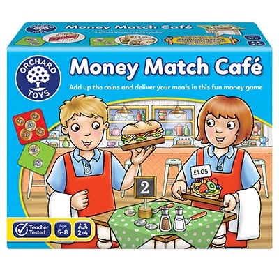 Orchard Toys Money Match Café Game -  add up the coins and deliver your meals in this fun money game!