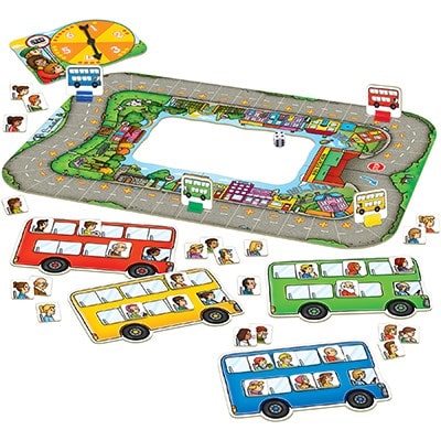 All Aboard! Bus Stop is a great addition and subtraction game by Orchard Games.