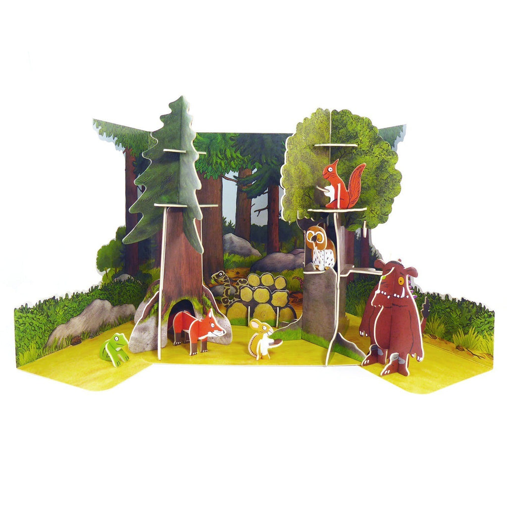 The Gruffalo Eco-Friendly Pop Out Playset - Build and play in the deep dark woods with all your favourite characters from The Gruffalo!