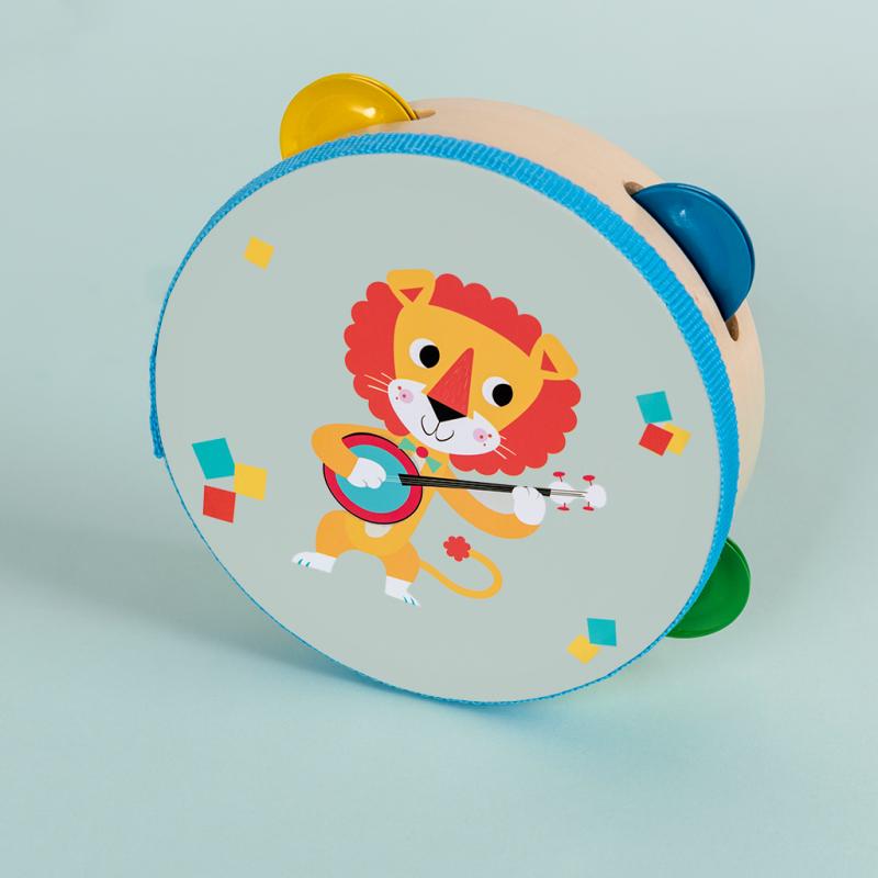 This Animal Band Tambourine by Rex London is a great way of introducing music to little ones! Sold by Say It Baby Gifts