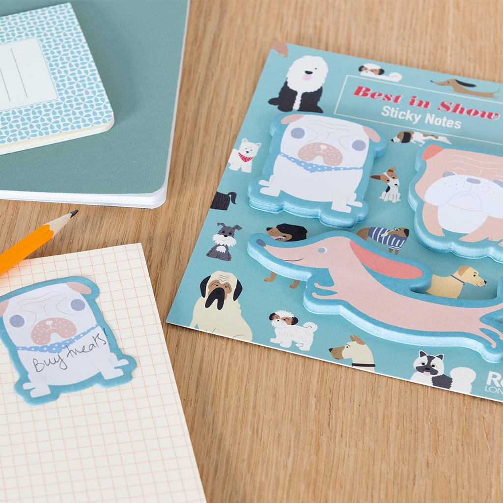 Rex London Best in Show Sticky Notes -These cute dog-shaped sticky notes are perfect for jotting down notes and reminders, or marking your place in a book. Sold by Say It Baby Gifts