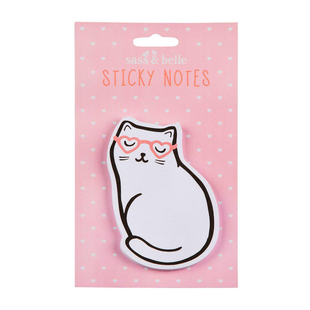 Sass & Belle Cutie Cat Sticky Notes - Say It Baby 