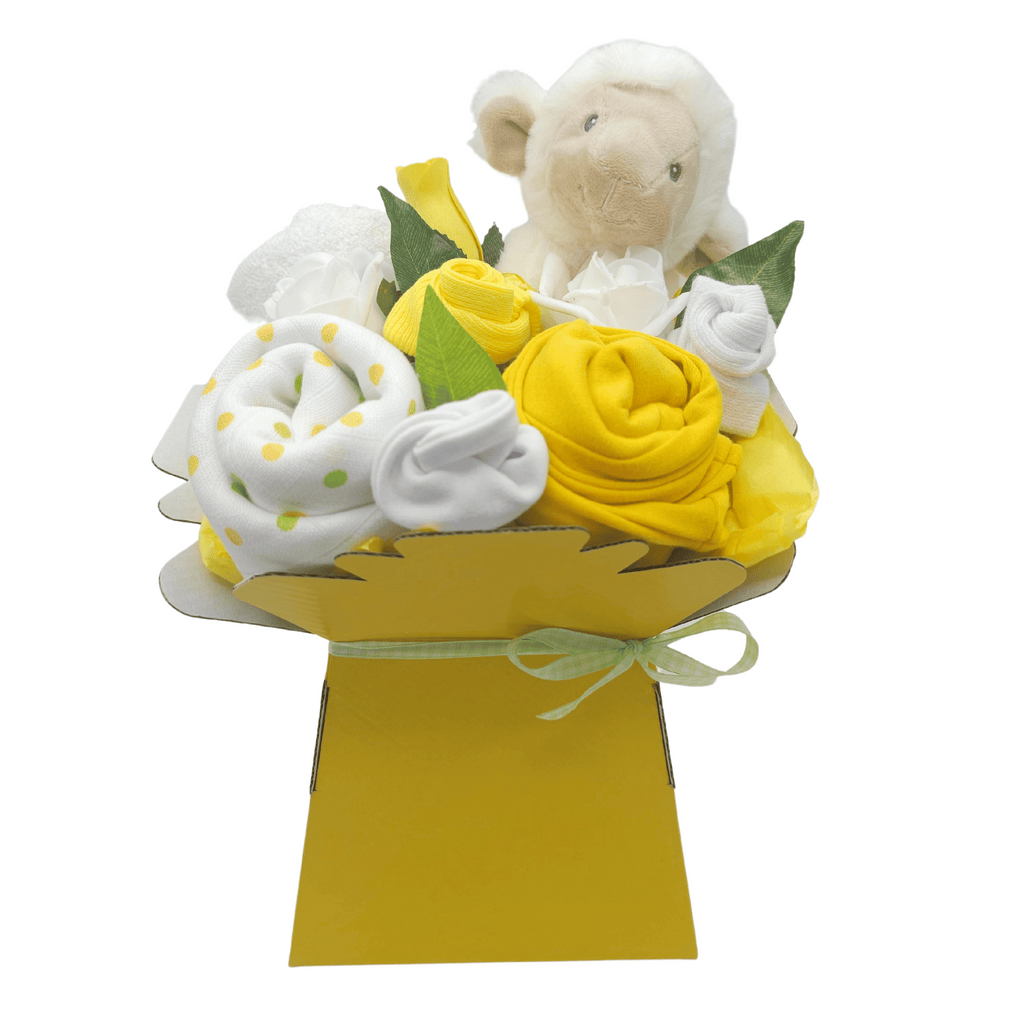 Say It Baby - Spring Baby Clothes Flower Box - a perfect gift for a spring time arrival. Sold by Say It Baby Gifts