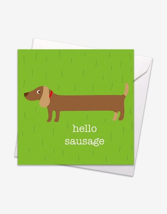 Toby Tiger Hello Sausage Card