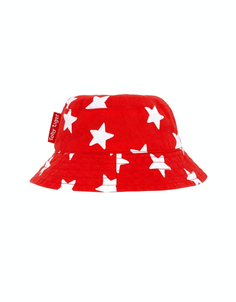 Toby Tiger Red Star Reversible Sun Hat - Say It Baby 