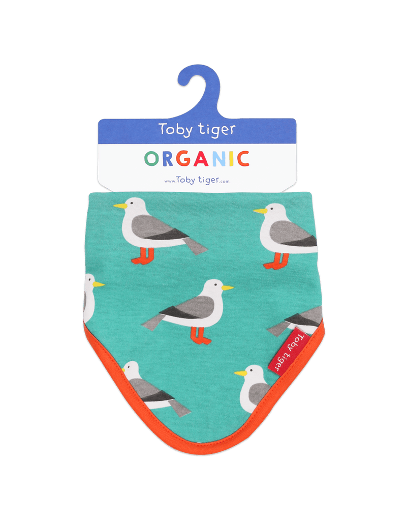 Toby Tiger Organic Seagull Dribble Bib - Say It Baby 